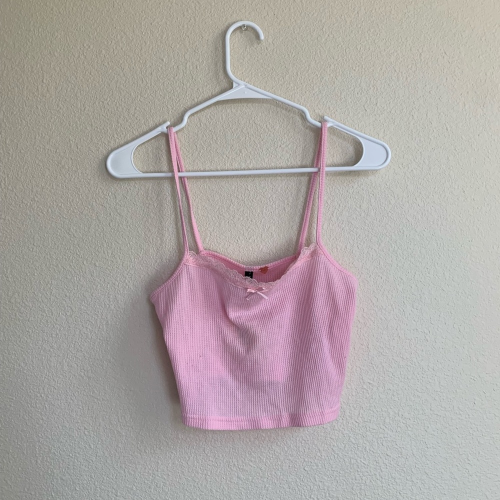 LA Hearts Pink Crop Top